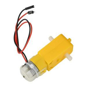이중 축 기어 모터 DC 3-6V TT 200RPM 비율 1:48 Arduino 용 감속 DIY 스마트 자동차 로봇 (와이어 포함)