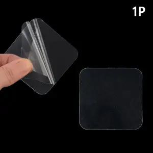 사각 투명 양면 접착패드 양면접착패드 부착걸이 양면 부착 투명 걸이 식