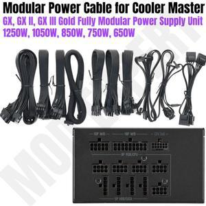 쿨러 마스터 GX, Gold 1250W, 850W, PCIe 8핀, 4+4핀, SATA 몰렉스, 24핀용 모듈형 전원 케이블