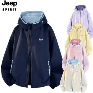 JEEP SPIRIT 여성 봄 후드자켓 방풍 경량 캐주얼 핏
