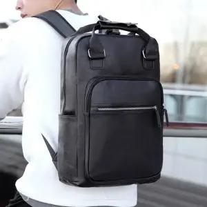 고급 직장인 백팩 가죽 패션 가방 (2color)
