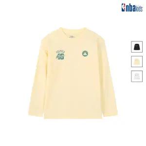[NBA KIDS](마산점)라이트옐로우 팀 어센틱 로고 긴소매 티셔츠 K261TS020P_LY(45)
