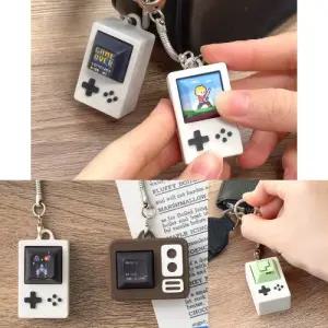 트라이코지 뉴트로 픽셀 타임슬립 입체 네모 키캡 키링