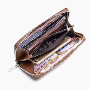 대용량 손지갑 지퍼 동전지갑 지폐 남성지퍼장지갑