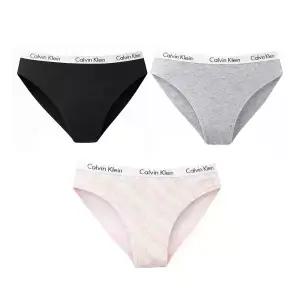 CK 캘빈클라인 캐러셀 코튼 스트레치 3팩 비키니 여성 언더웨어 팬티 QP1258O-035