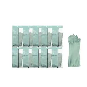 [너만아는잡화점]코멕스 면코팅 고무장갑 민트 대(L) x 10켤레