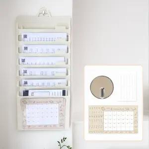 벽걸이 6단 아코디언 파일정리함 A4 서류정리함 보관함 신학기 학습지