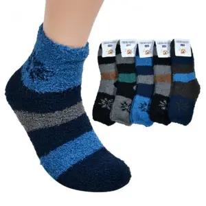 남성 눈꽃패턴 따뜻한 수면양말-5켤레 색상랜덤 신사용 발편한 신축성