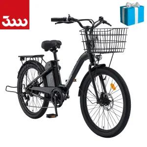 삼천리 전기자전거 팬텀 이콘 D 스로틀 여성용 시티형 바구니 생활용 2026