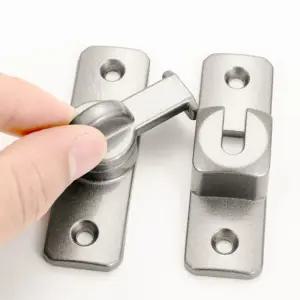 (실버) 슬라이딩 문걸쇠 잠금장치/현관문/장치/안전/고리/잠금/도어/보조/장금/빗장/시건/방범/걸쇠/문고리