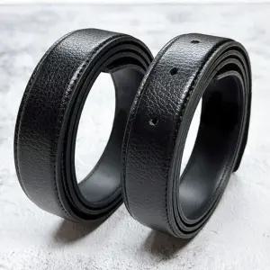 교체용 소가죽 벨트끈 블랙 110cm/교체형/남자/교체/벨트줄/혁띠만/벨트/혁띠줄/혁대/가죽띠/벨트띠/허리띠