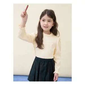 매장정품 [빈폴키즈] 여아 클래식 포인텔 골지 티셔츠 옐로우 (BI6141G91E) 245141