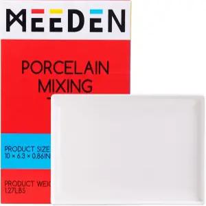 MEEDEN 세라믹 트레이 팔레트 아티스트 페인트 수채화 구아슈 페인팅을 위한 도자기 믹싱 대형 아트워크