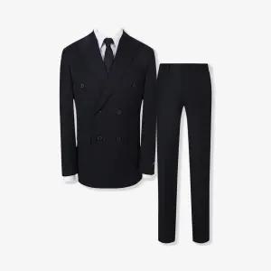 스파이더 더블 브레스티드 수트 정장 세트 (FIJAA2571FIPAA2471)