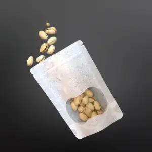 전통 한지 투명창 지퍼스탠드 20X28cm 밑10cm 100매