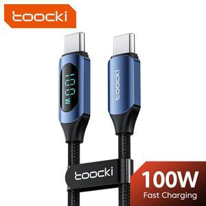 Toocki C타입 to 케이블 PD 고속 충전 충전기 C타입 디스플레이 맥북 아이패드 데이터 코드 와이어 100W