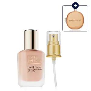 [에스티로더](강남점)NEW 더블 웨어 파운데이션 세트 (+키링 파우치+펌핑기)