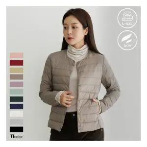 하객룩 [데드라] [빠른배송] [오리털100%] 레타오리털경량패딩 OUC6062 (~99 ze) (+11컬러)