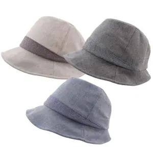 시원한 와이어챙 중절모 벙거지 엄마 중년 여성 페도라 패션 여름 모자 Q-B512