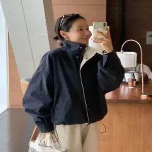 웬디 배색 코튼 스트링 점퍼 (3 color)