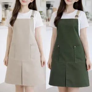 기능성 앞트임 앞치마 제작 보육교사 바리스타 신혼부부 3컬러