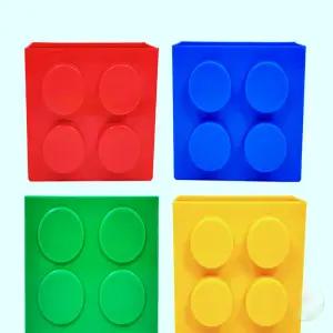 픽봄 블록모양 자석 수납함 레고 마그네틱 멀티 홀더 마스크걸이대용 현관문차키함