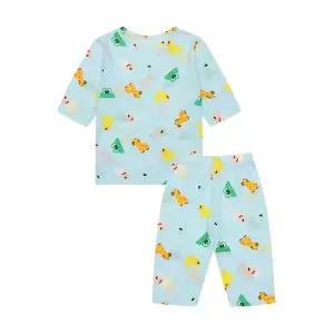 [팬콧키즈] 믹스 팝덕 인견 7부내의(BABY BLUE)