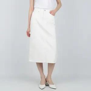 게스 여성 청치마 미디스커트 화이트 YP2D4552