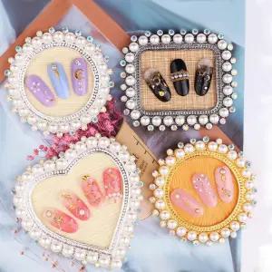 네일아트 촬영소품 진주스톤 액자 9종/네일/아트/소품/배경/디스플레이/액자/재료/보드/도구/케이스/리필