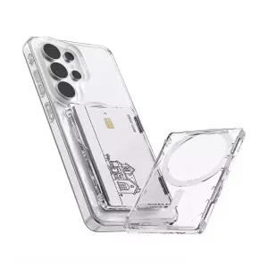 모란카노 렌즈핏 맥세이프 카드 지갑 2장 수납 2배 자력 아이폰 갤럭시 투명 카드 케이스