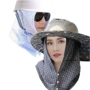 골프 후드형 얼굴 햇빛가리개 머리 두건 모자 썬가드 파크골프 햇볕 페이스커버 낚시 등산