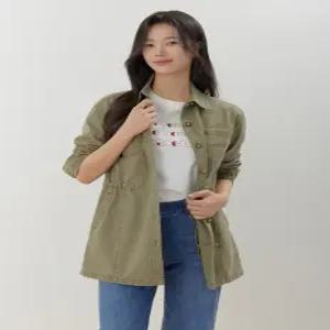 지센 애플아울렛/한달만 [26SS] 피그워싱 중기장 워크자켓  LCCAQ227