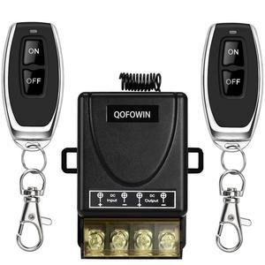 [미국배송] 328피트 장거리 무선 리모컨 DC 12V /24V /48V /72V 전류 정격 30A 모든 종류의 모터용 리모컨 스위치 LUMINIRE CONTROL 등을 지원합니다