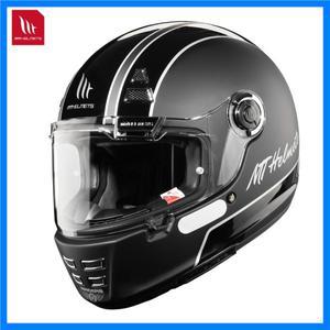 신상품 Mt 헬멧 자라마 모터사이클 레트로 풀페이스 스페인 바이저 듀얼 D-링 버클 매트 및 글로스 S-3XL