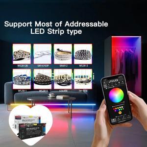 GLEDOPTO ESP32 WLED 컨트롤러 4 출력 이더넷 GL-C-618WL 마이크로폰 UART 에너지 절약 릴레이 20A 플러그