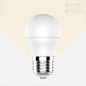 장수램프 LED 인지구 3W 전구색 E26 소형다마