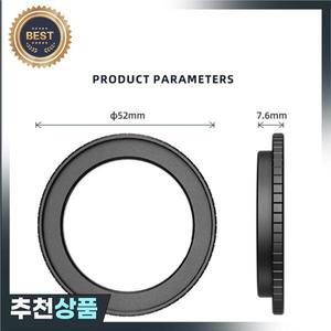 DJI 오즈모 액션 6 카메라용 49mm 렌즈 필터 어댑터 링 프레임 홀더
