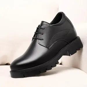 10cm 키높이 소가죽 남성 구두, 패셔너블, 캐주얼, 비즈니스 오피스 굽높은 정장 구두