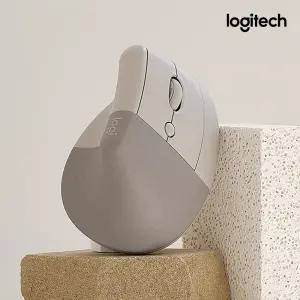 로지텍코리아 리프트 무선 버티컬마우스 무소음 인체공학 웜그레이