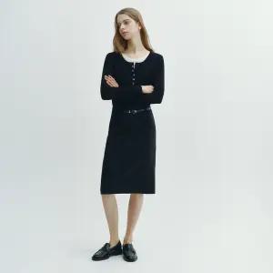 나이스클랍 허리 벨티드 H라인 스커트 A261PWS204