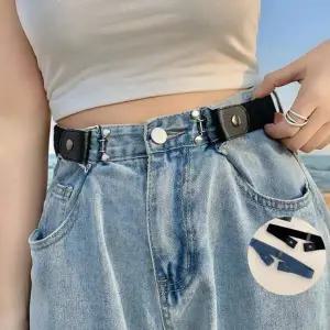 신형 노버클 프리벨트 버클없는 허리띠 청바지 교복 캐주얼 스타일