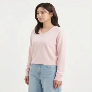 SPAO 소프트얀 여성 브이넥 니트_SPKWG23W02