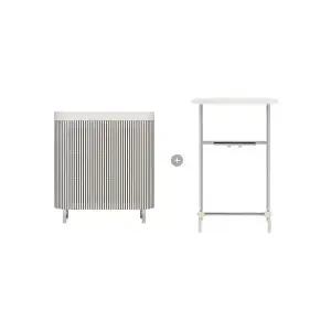 [LG] 퓨리케어 AI 오브제컬렉션 AS185LGAAS 공기청정기 월핏 스탠드형 + 선반 Kit 59.4㎡ / KN