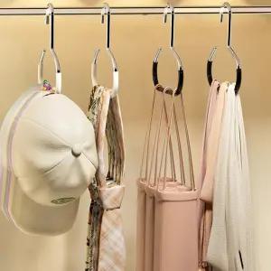 논슬립 링옷걸이 5P 1세트 모자걸이 넥타이걸이 가방 스카프 옷장정리 멀티 옷걸이 2컬러