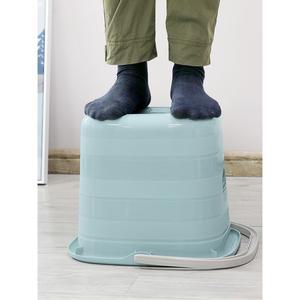 세차버킷 워시바스켓 사각형 물통 라지 물저장 가정용 플라스틱 세탁물 두꺼운