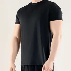 남자슬림반팔티셔츠 여름흰티 운동 헬스 런닝 무지 폴리 스판 이너 흰색 검정 105 110