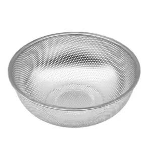 스텐 채반 야채 바구니 소쿠리 타공 채망 4호 25cm/채망/바스켓/원형/채소/과일/세척/주방/가정용
