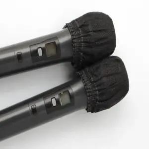 노래방 부직포 덮개 마이크 블랙 일회용 코인 커버/보호/헤드/스폰지/스펀지/교체용/잡음/차단/이물질/침투