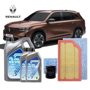 그랑 콜레오스 하이브리드 순정에어필터 순정오일필터 세븐합성유 엔진오일세트 3종