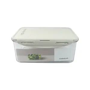 스테커블 직사각 3L 그레이 LBF826D주방용기 플라스틱 용품 실리콘패킹뚜껑 전자레인지사용 투명 밀폐 보관